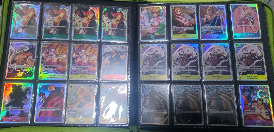 원피스 카드 일괄 싸게 팝니다 바인더 포함--2