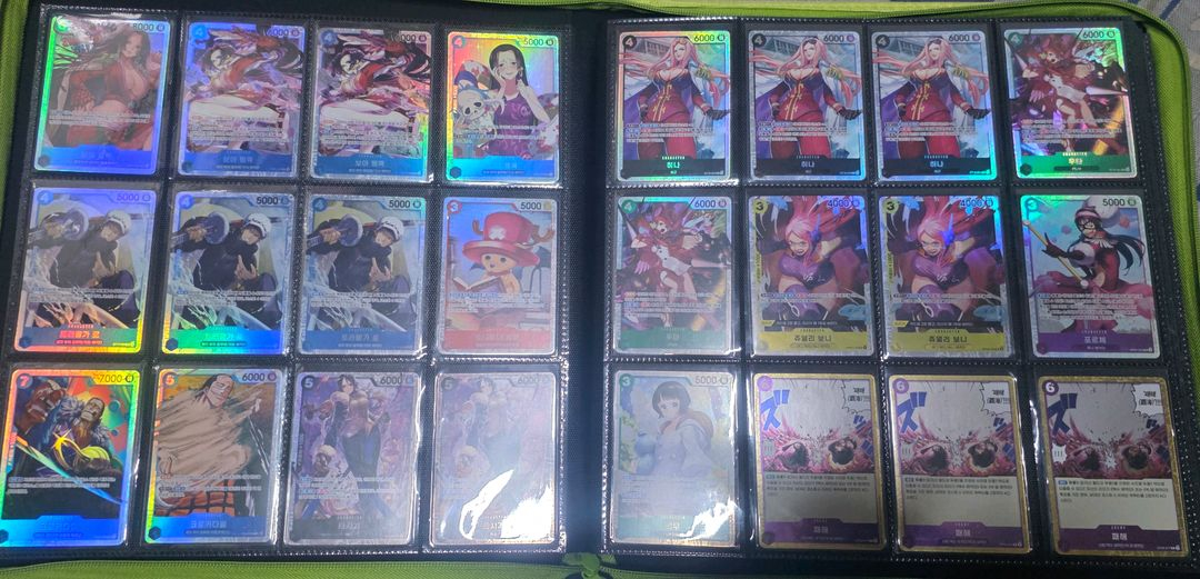 원피스 카드 일괄 싸게 팝니다 바인더 포함--3