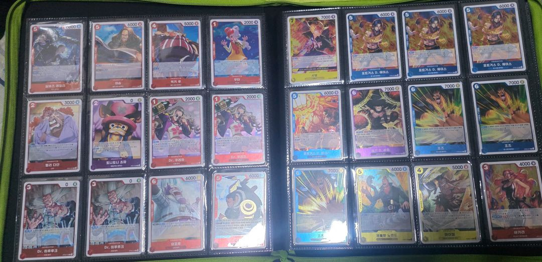 원피스 카드 일괄 싸게 팝니다 바인더 포함--5