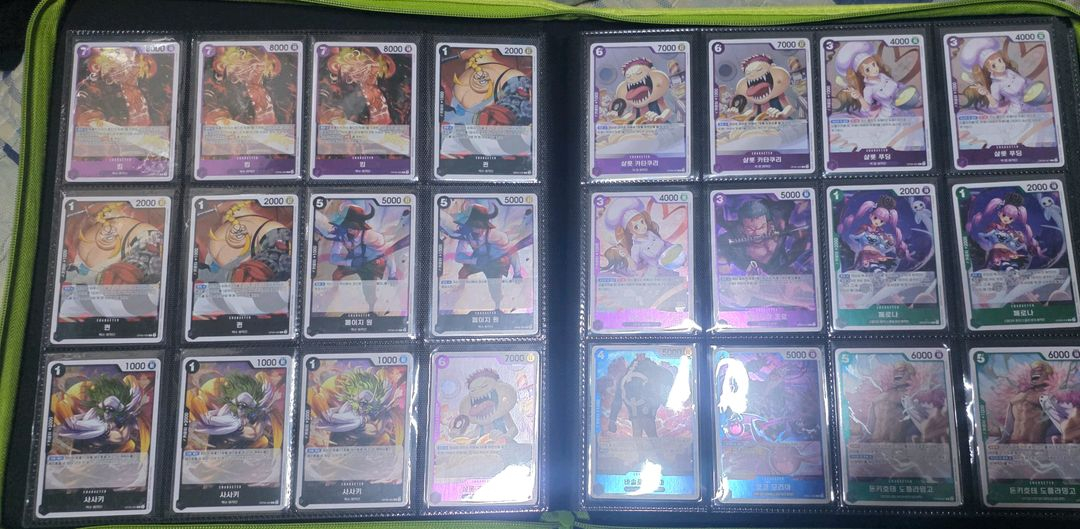 원피스 카드 일괄 싸게 팝니다 바인더 포함--6