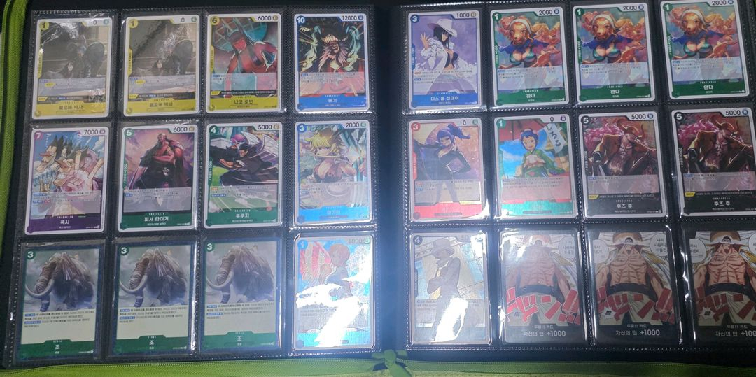 원피스 카드 일괄 싸게 팝니다 바인더 포함--8