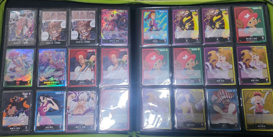 원피스 카드 일괄 싸게 팝니다 바인더 포함--9