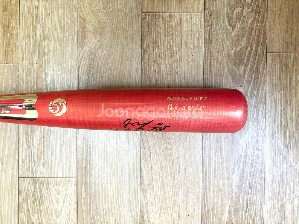 최형우 실사용 배트 (친필 싸인) + 실사용 배팅장갑--2