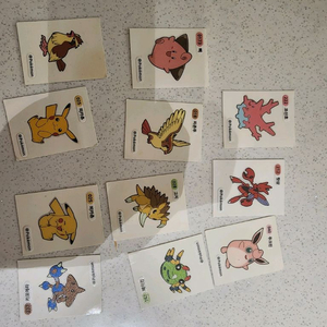 포켓몬 띠부실 띠부띠부씰 띠부씰팔아요 장당 2천원