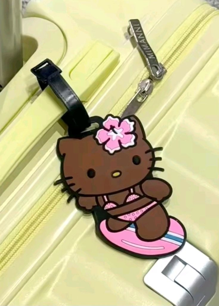 산리오 러기지택 수하물택 태닝키티 한교동 3종 새상품--1