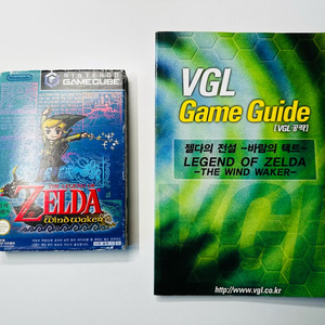 닌텐도 GC 게임큐브 젤다의 전설 바람의 택트 대원 정발판 + VGL 한글 공략집 판매