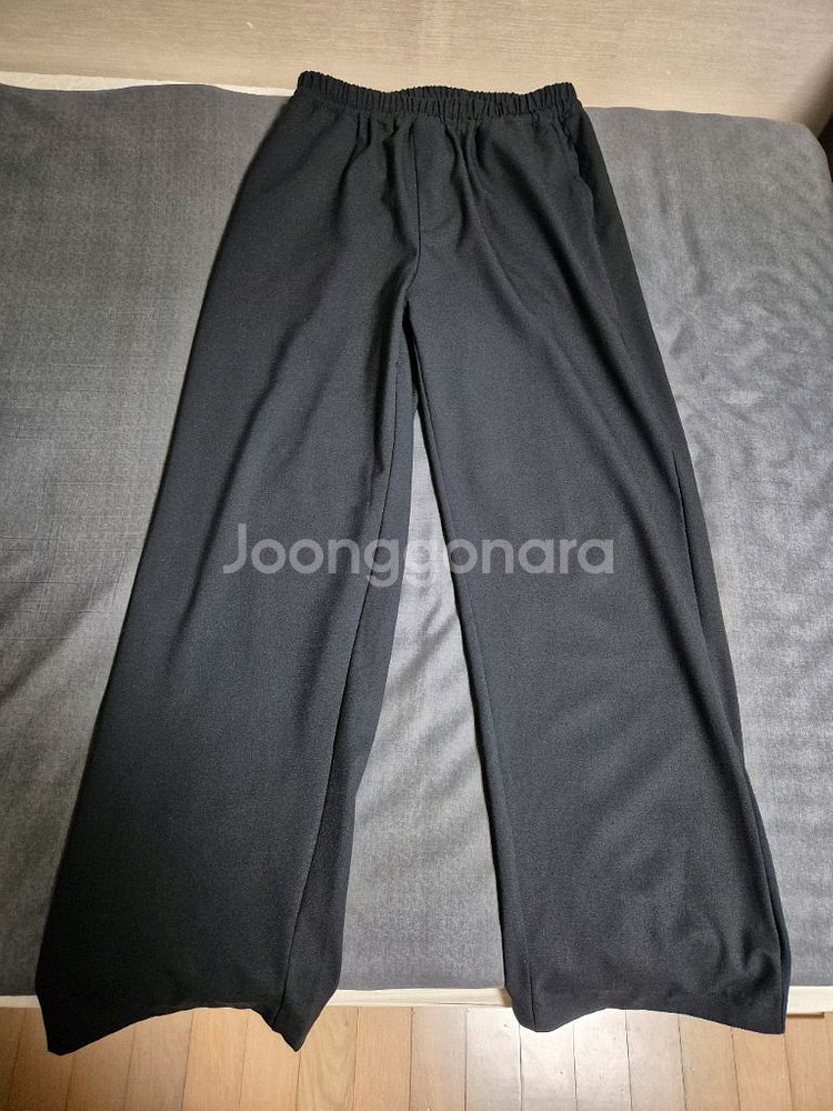 유니섹스 세미 와이드 밴딩 슬랙스--1