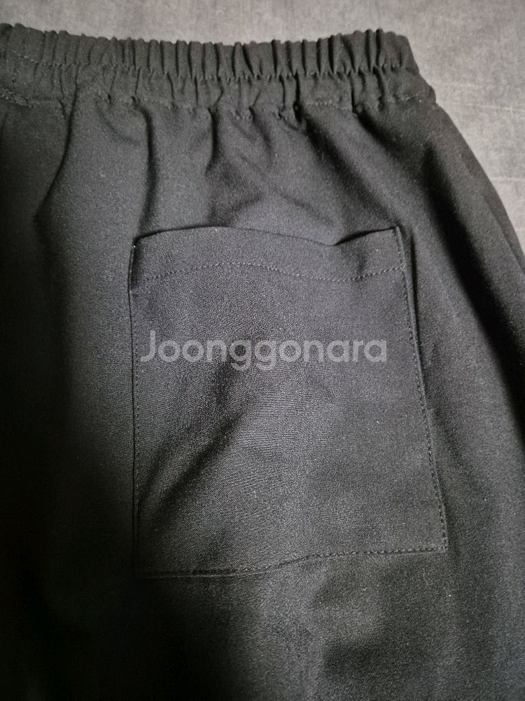 유니섹스 세미 와이드 밴딩 슬랙스--4