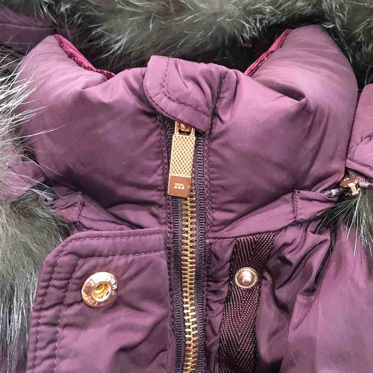 마코 와인 폭스퍼 거위털 구스다운 롱 중량 패딩자켓 MJW4DJ10(105) 이미지