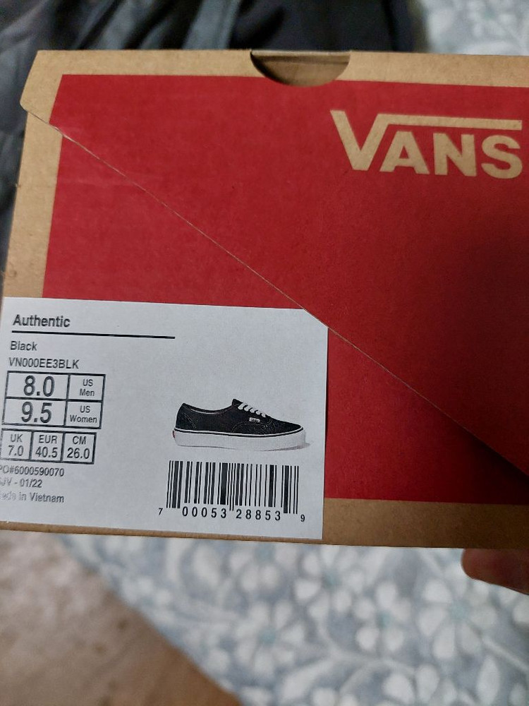 반스 어센틱 블랙 260 새상품 이미지