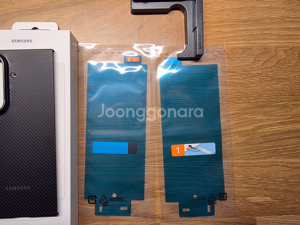 갤럭시 Z 폴드7 카본 쉴드 케이스 (블랙) | EF-XF966SBEGKR 정품 풀박스 당일발송--3