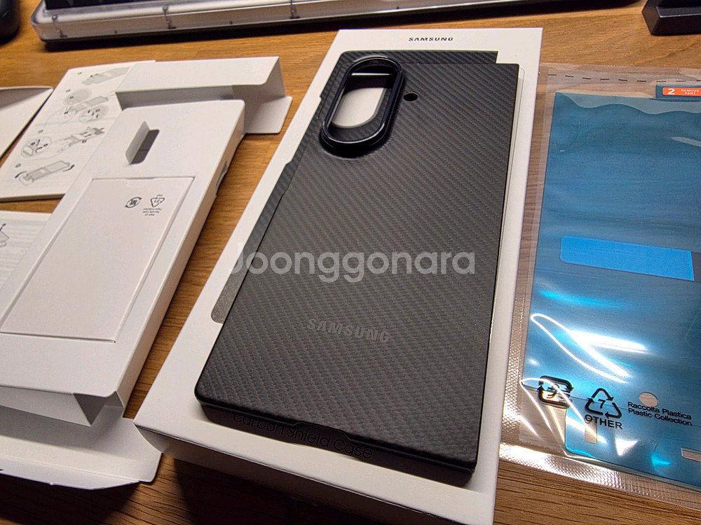 갤럭시 Z 폴드7 카본 쉴드 케이스 (블랙) | EF-XF966SBEGKR 정품 풀박스 당일발송--7