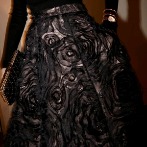 Vitam 비탐 모티브 스커트 블랙L