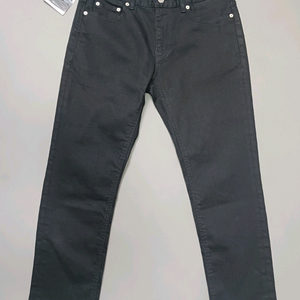 새제품 [30] 무신사 스탠다드 x 페이탈리즘 쿠라보원단 블랙 크롭진 이미지