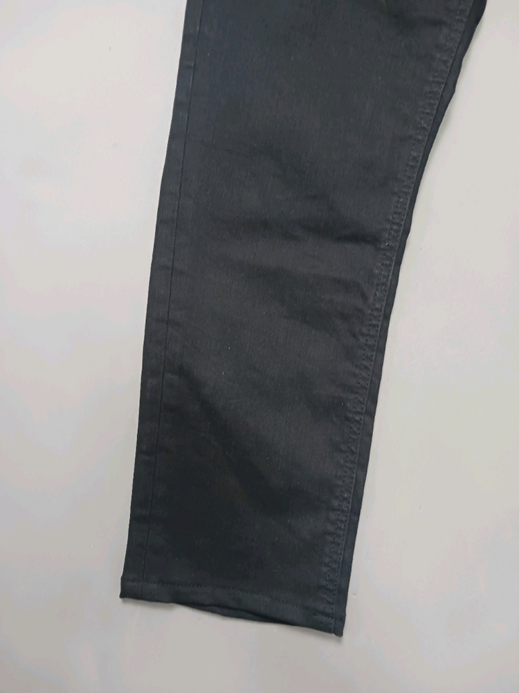 새제품 [30] 무신사 스탠다드 x 페이탈리즘 쿠라보원단 블랙 크롭진 이미지