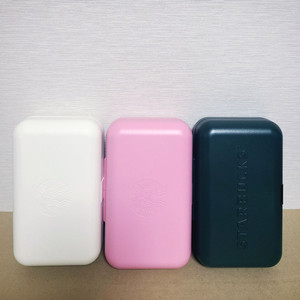 스타벅스 서머 캐빈 파우치 크림 그린 핑크 세트 박스포