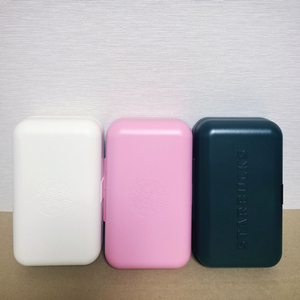 스타벅스 서머 캐빈 파우치 크림 그린 핑크 세트 박스포