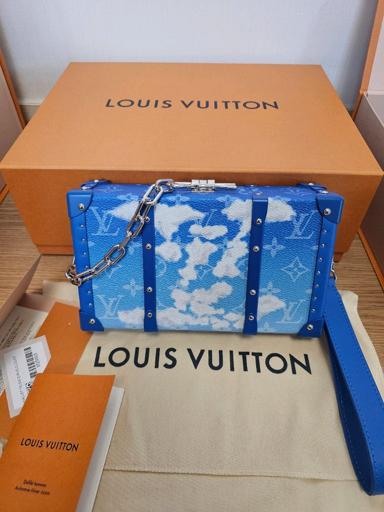 루이비통 버질아블로 클라우드 하드트렁크 클러치백 볼가 은장스티머 (새상품)--3