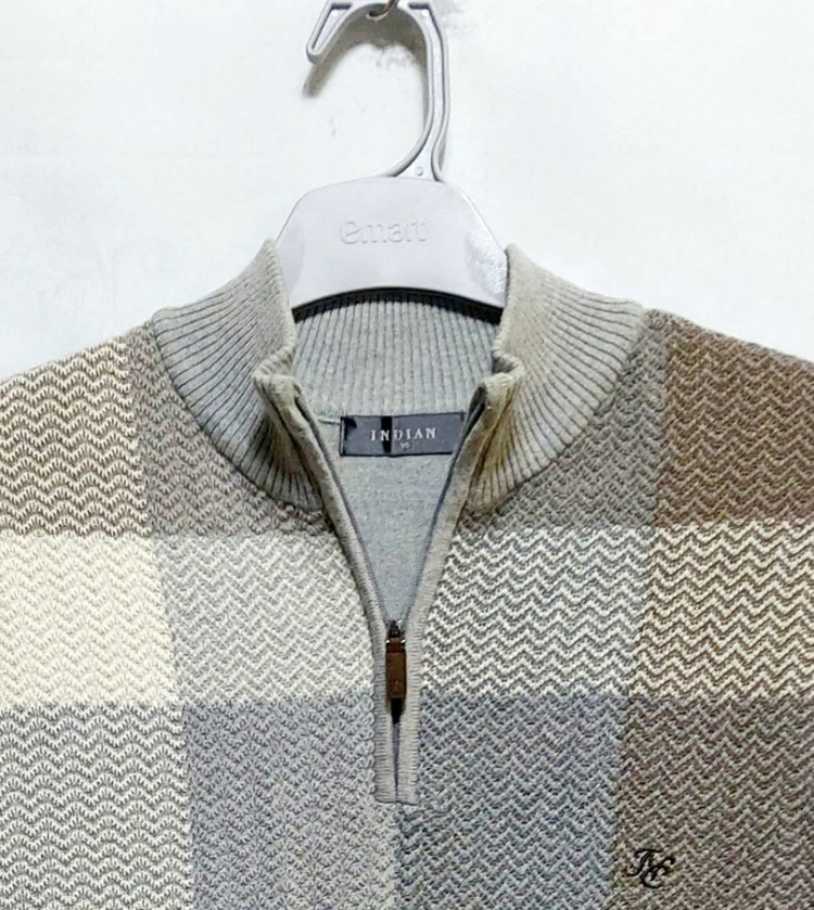 인디안 남성반집업니트95/골프웨어--1