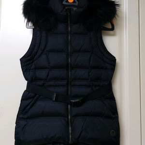 헤드Head 블랙덕다운패딩베스트55 라쿤퍼