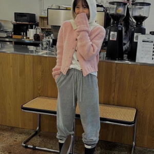 쇼트벗스터닝/ 코듀로이 조거팬츠(그레이, 새상품)