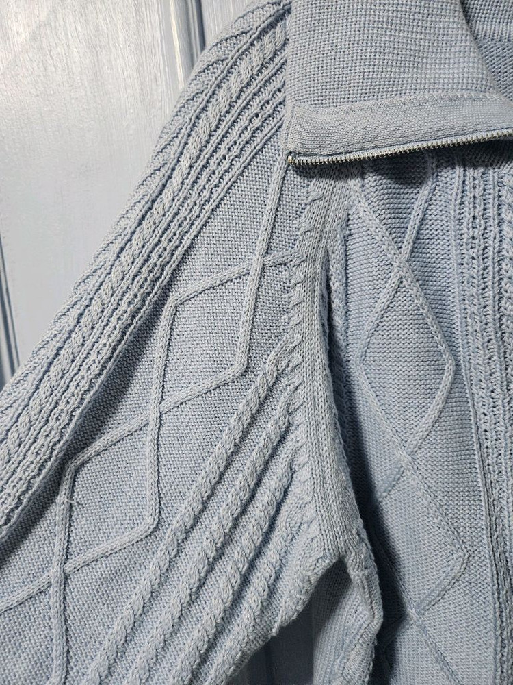 8세컨즈 케이블 니트 집업 스웨터--3