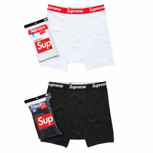 Supreme Hanes 2pack 슈프림 헤인즈 박서 브리프 2장 세트