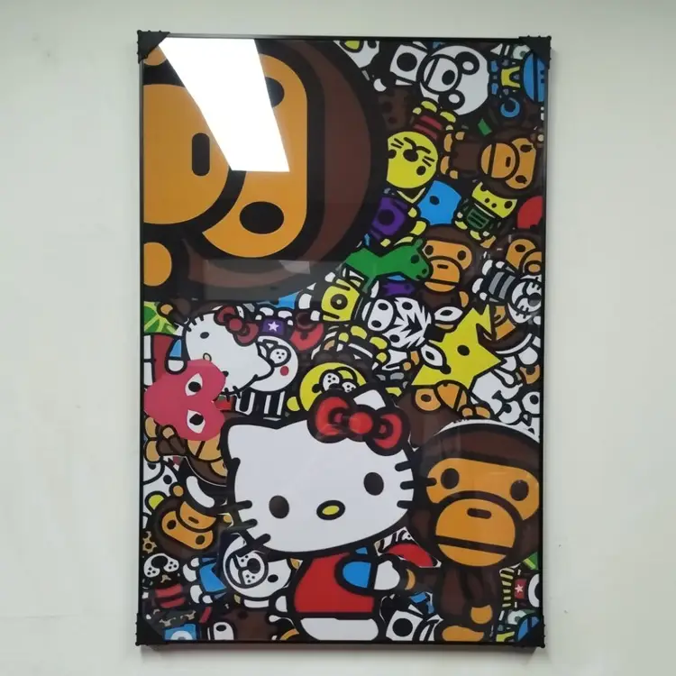키티 헬로키티 원숭이 꽃그림 피규어 대형 그림액자 그림 액자 팝아트 인테리어소품 명품그림 명품액자 꽃 선물 가방 - 안심되는 중고거래