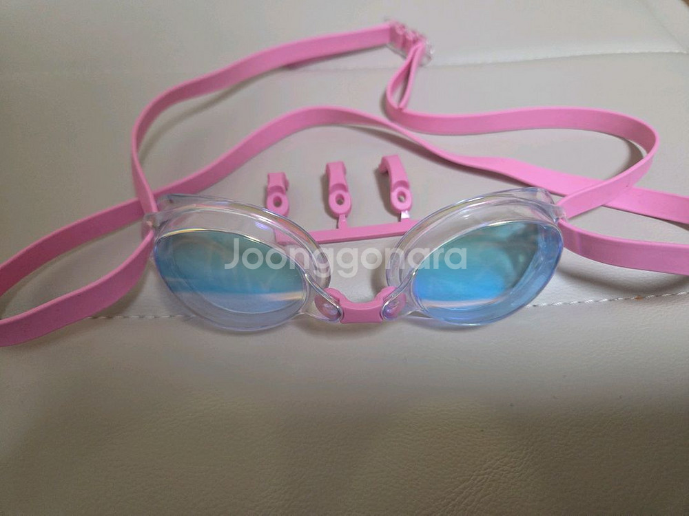 미즈노 엑셀아이 수경 나쁜눈 클리어 루비--1