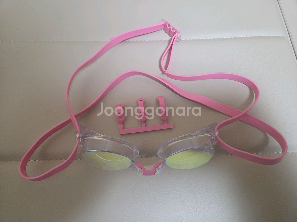 미즈노 엑셀아이 수경 나쁜눈 클리어 루비--2