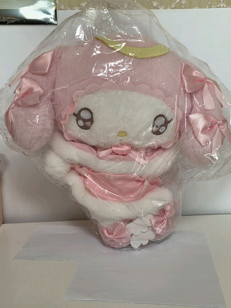 [산리오] 마이멜로디 천사악마 시리즈 대형 누이 인형 담요 이미지