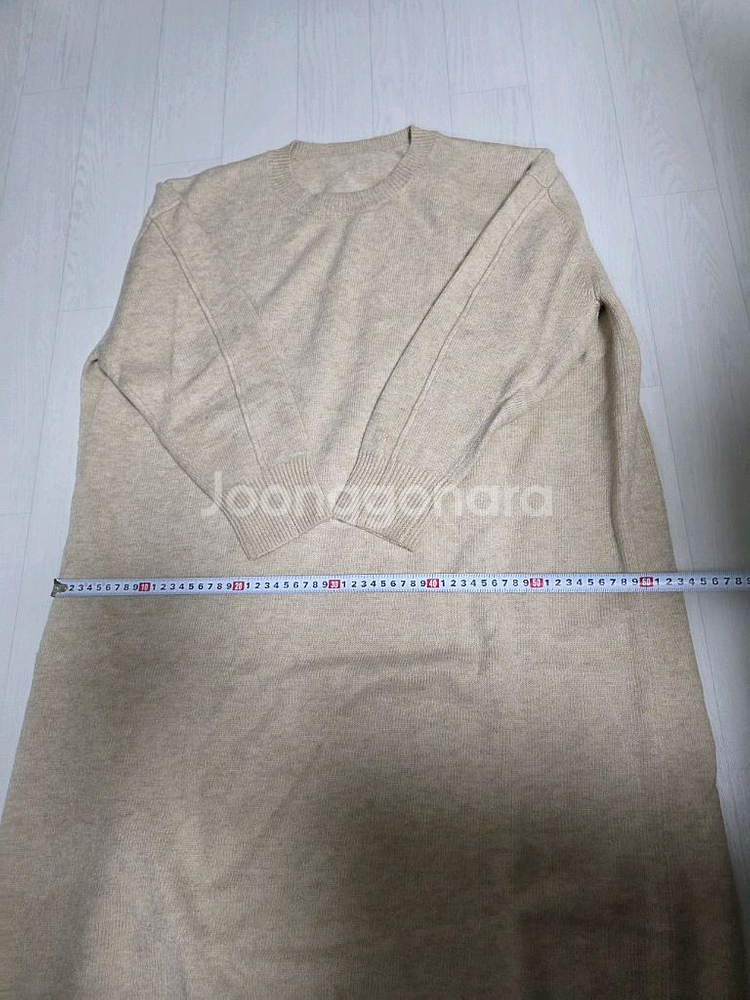 미미씨엘 여성 라운드 니트 원피스 (베이지/free사이즈)--3