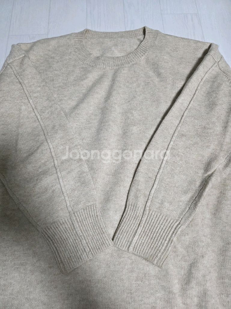 미미씨엘 여성 라운드 니트 원피스 (베이지/free사이즈)--5