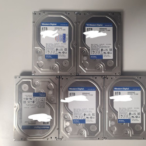 WD 8TB 5장 판매합니다.