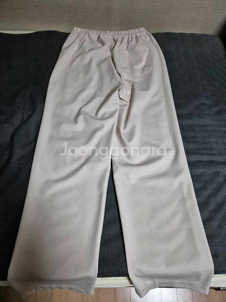 유니섹스 세미 와이드 밴딩 슬랙스--2