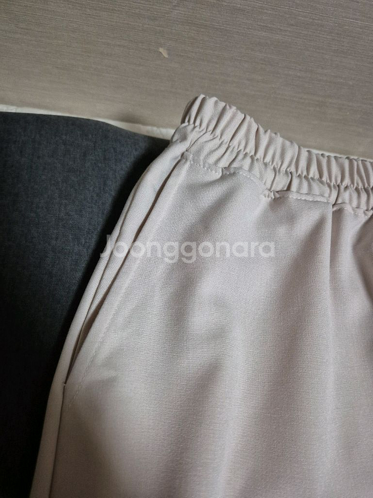 유니섹스 세미 와이드 밴딩 슬랙스--3