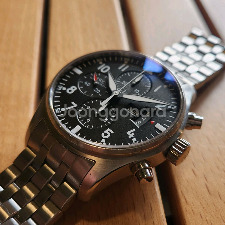 정품 IWC 파일럿 크로노 오토매틱 43미리--3