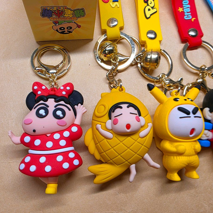 짱구키링 5종 피규어 키링 새제품[미니짱구, 붕어빵, 피카츄, 알린, 카우보이 짱구] 이미지