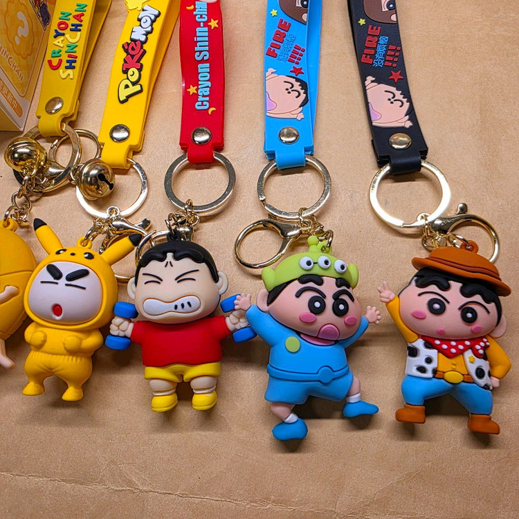 짱구키링 5종 피규어 키링 새제품[미니짱구, 붕어빵, 피카츄, 알린, 카우보이 짱구] 이미지