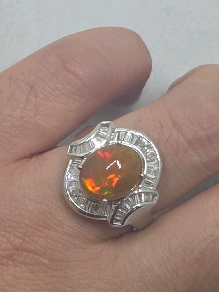 멕시코 오팔 반지--1