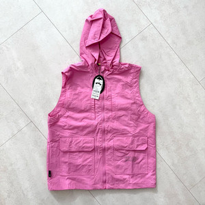 [새상품] 히로 블랭크 후드 베스트 PINK 160 + 라인 니삭스 L 이미지