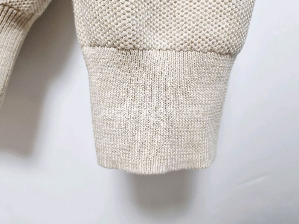 남성 폴로 피마코튼 PIMA 베이지 긴팔 니트 스웨터--4