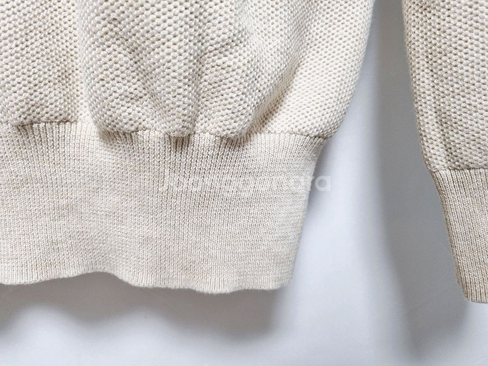 남성 폴로 피마코튼 PIMA 베이지 긴팔 니트 스웨터--5