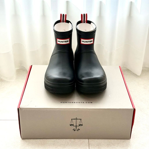 [새상품] 헌터 플레이 몰디드 숏 레인부츠 장화 230