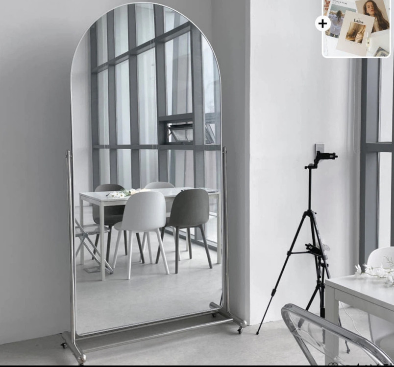 슬림핏 조절형 전신거울 208X108 상태 최상--4