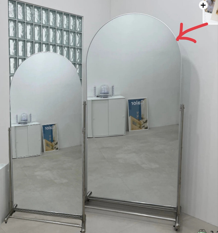 슬림핏 조절형 전신거울 208X108 상태 최상--2