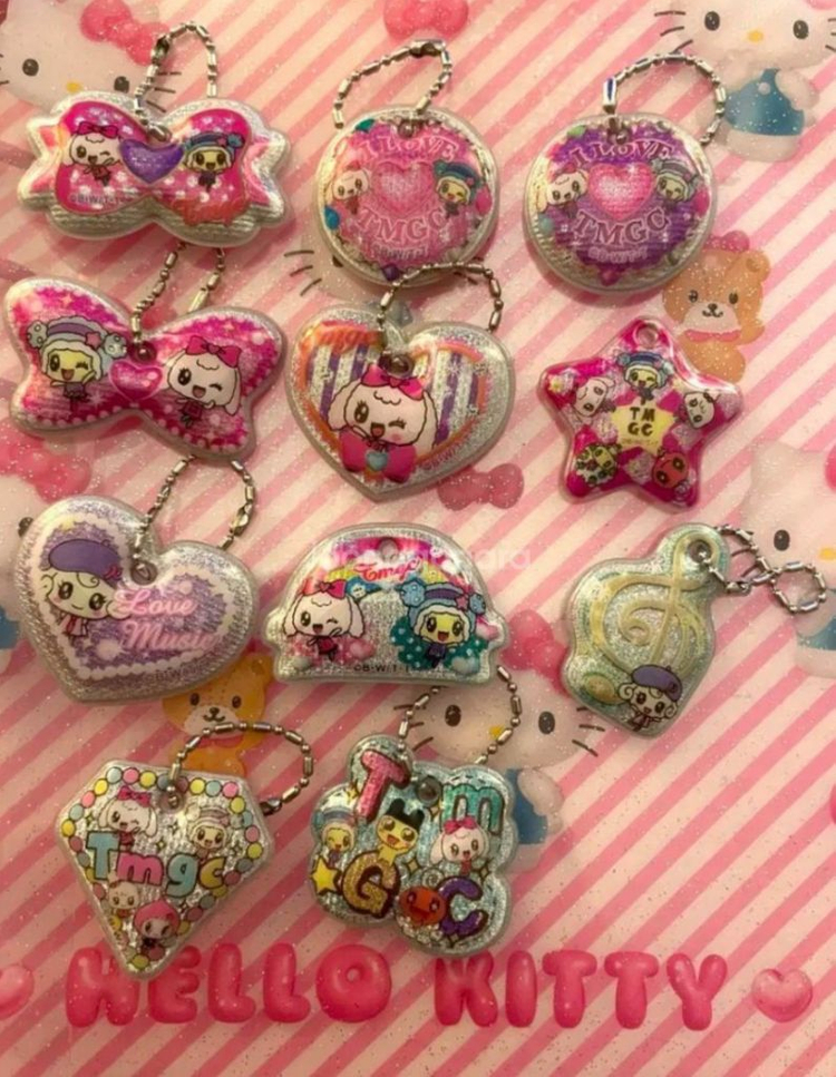 2012년 발매 반다이 다마고치 미츠 다마고치 피스 한정 고전 에폭시 키링 이미지