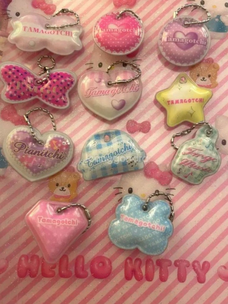 2012년 발매 반다이 다마고치 미츠 다마고치 피스 한정 고전 에폭시 키링 이미지