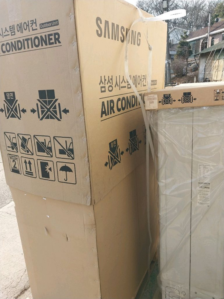 삼성 시스템에어컨 냉난방기 실외기 이미지