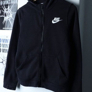 W(L) 나이키 후드집업 솔로스우시 블랙 기모 이미지